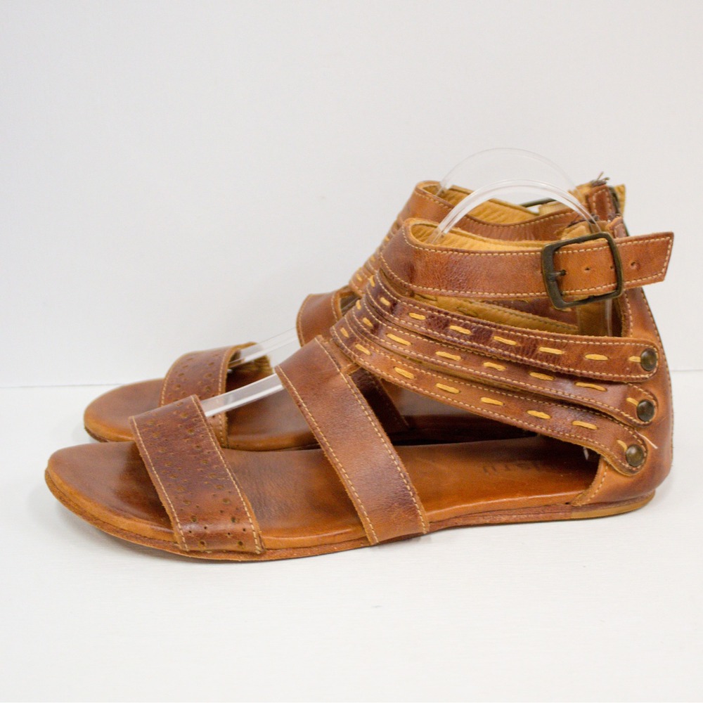 Bed Stu Artemis Leather Sandals in Tan Rustic Size 10 - Picture 9 of 12